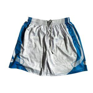 Chalktalk Sports - Hockey Beckett Shorts - Digital Camo White Blue Adult Medium